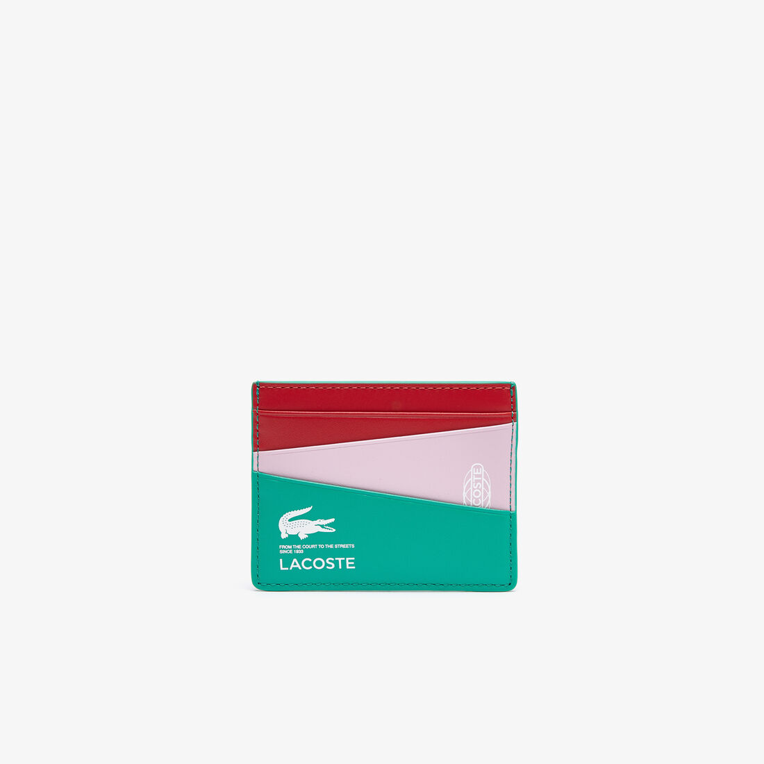 Lacoste Contrast Branding Color-block Card Holder Geldbörse Herren Grün | KUWL-01758