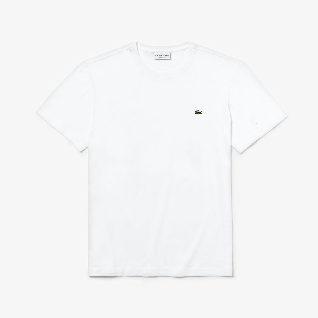 Lacoste Crew Neck Baumwoll T-shirts Herren Weiß | WLUP-04213