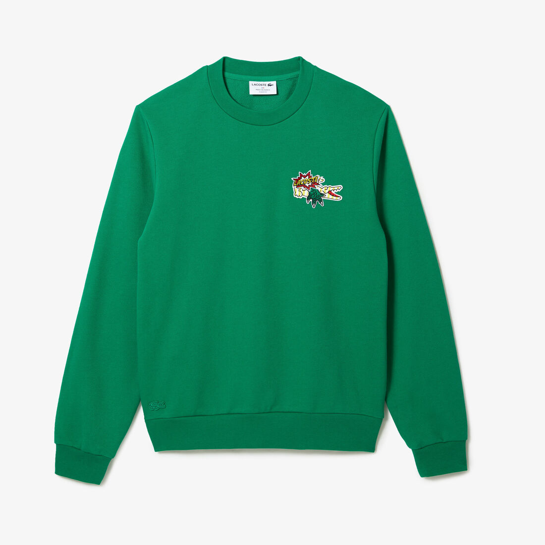 Lacoste Holiday Badge Organic Baumwoll Sweatshirts Herren Grün | BUIP-36879