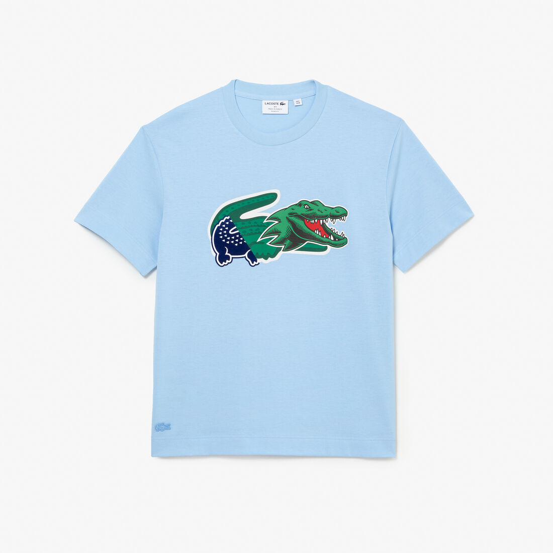 Lacoste Holiday Relaxed Fit Oversized Crocodile T-shirts Herren Blau | DGUS-91023