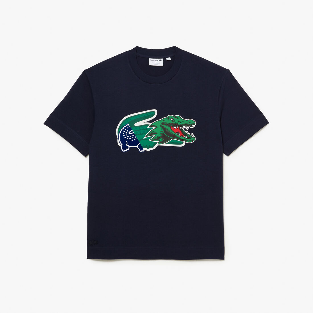 Lacoste Holiday Relaxed Fit Oversized Crocodile T-shirts Herren Navy Blau | GKXT-61720