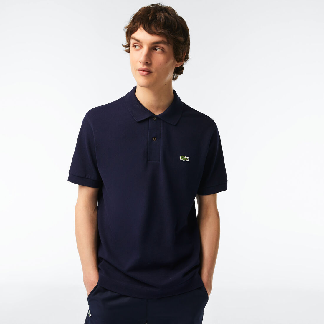 Lacoste Klassische Fit L.12.21 Organic Baumwoll Piqué Polo Shirts Herren Navy Blau | BREK-50167