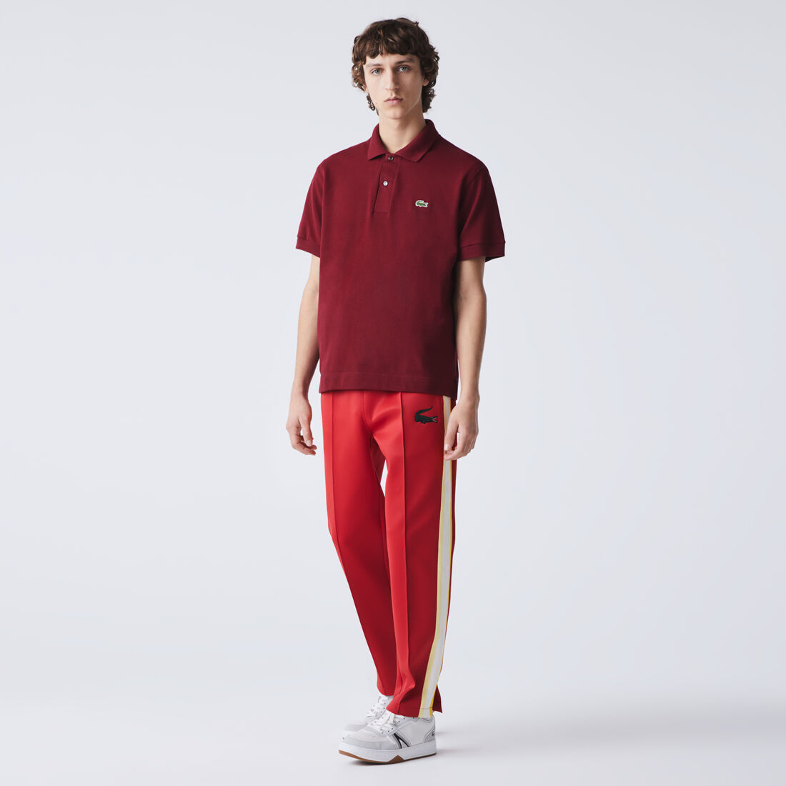 Lacoste Klassische Fit L.12.21 Organic Baumwoll Piqué Polo Shirts Herren Rot | YGVZ-42180