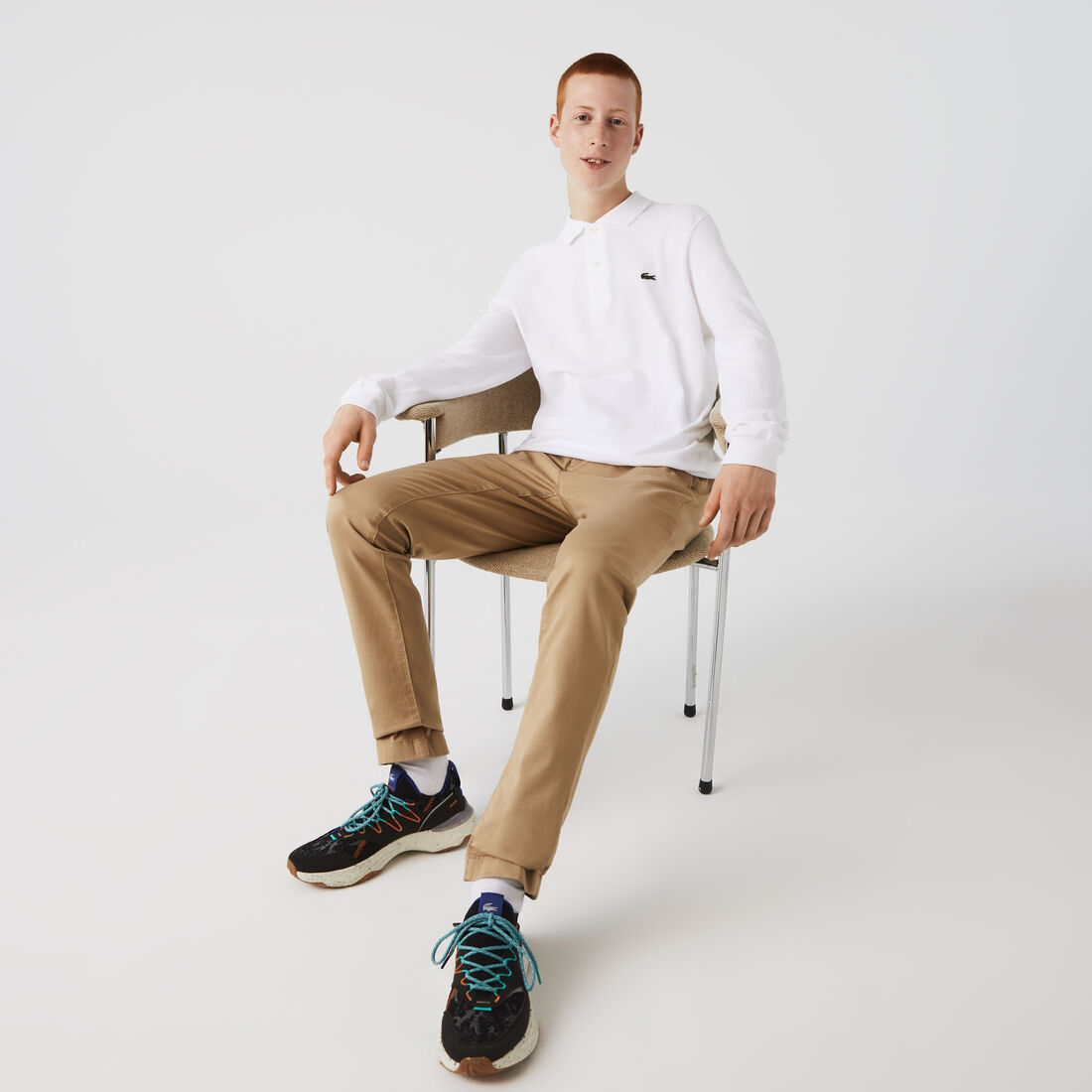 Lacoste Long-sleeve Klassische Fit L.12.12 Polo Shirts Herren Weiß | PXIY-68217