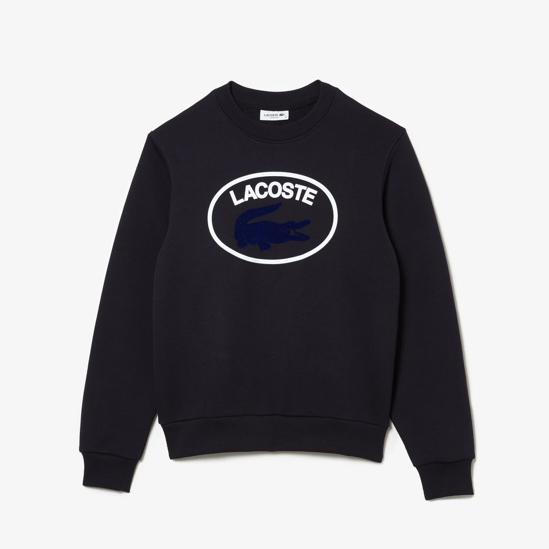 Lacoste Loose Fit Organic Baumwoll Fleece Sweatshirts Damen Navy Blau | TVZD-89204