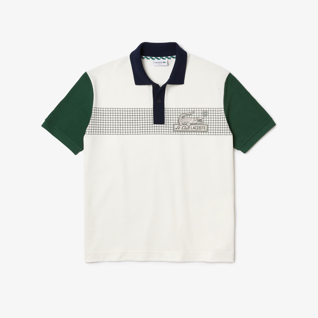 Lacoste Loose Fit Organic Baumwoll Polo Shirts Herren Weiß Grün | NUXA-50218