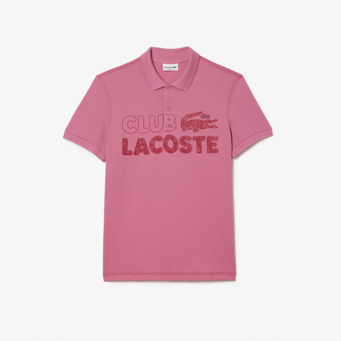 Lacoste Organic Baumwoll Printed Polo Shirts Herren Rosa | EYZA-32470