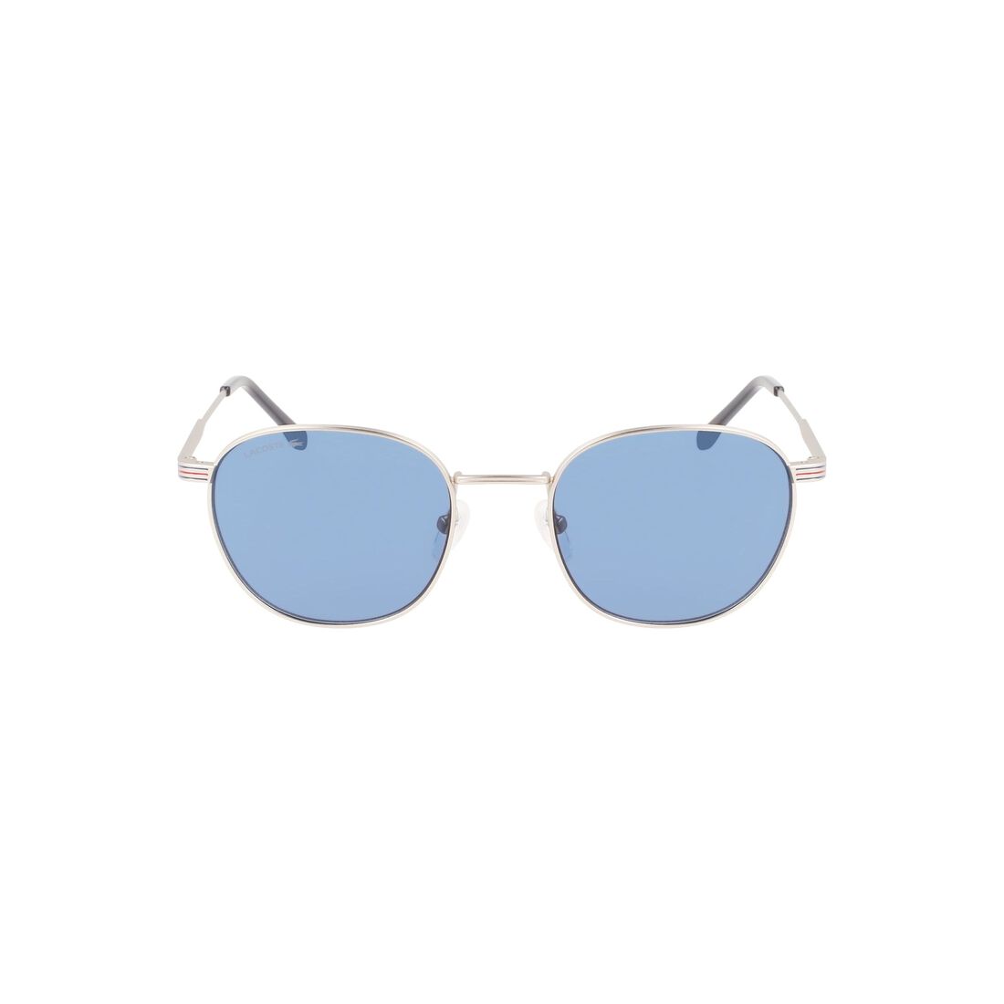 Lacoste Oval Metal Metal Line Sonnenbrille Herren Blau | QUWF-81367