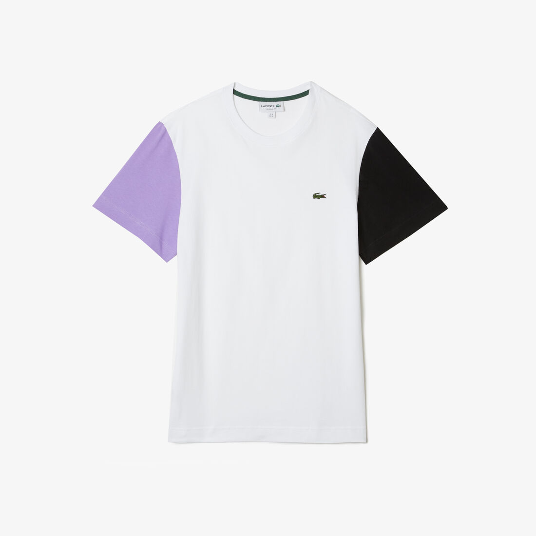 Lacoste Regular Fit Color-block Baumwoll Jersey T-shirts Herren Weiß | OYWT-07298