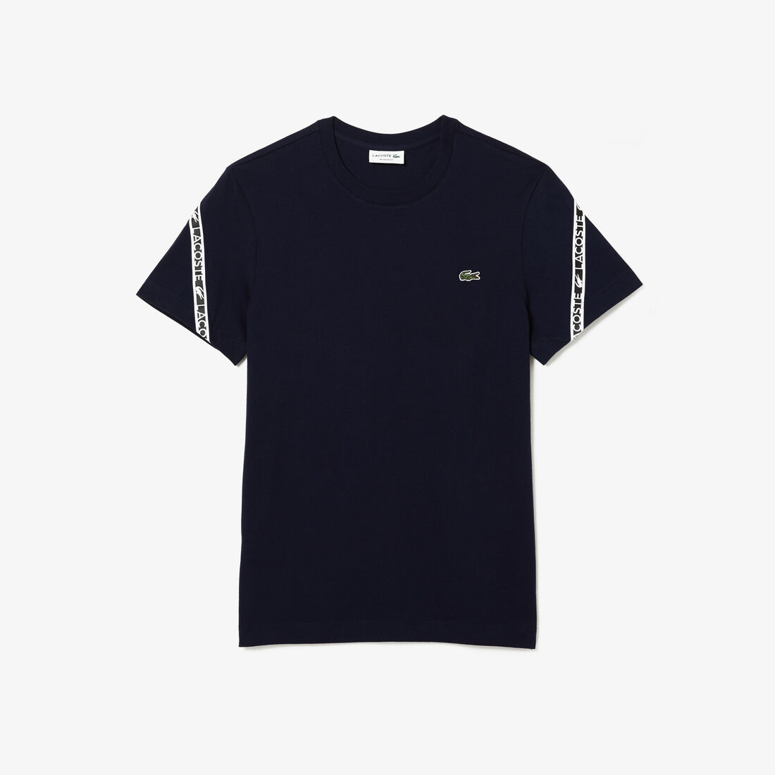Lacoste Regular Fit Printed Bands T-shirts Herren Navy Blau | USXH-64270