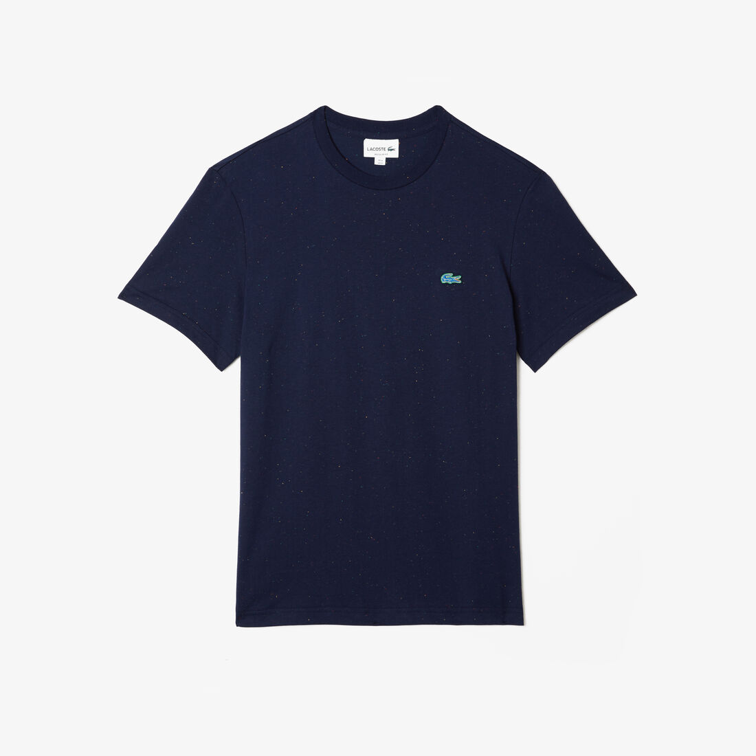 Lacoste Regular Fit Speckled Print Baumwoll Jersey T-shirts Herren Navy Blau | IVXG-73615
