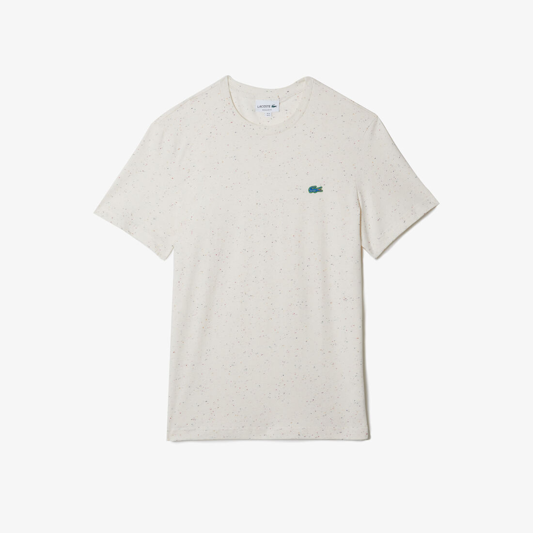 Lacoste Regular Fit Speckled Print Baumwoll Jersey T-shirts Herren Beige | LHBS-73659