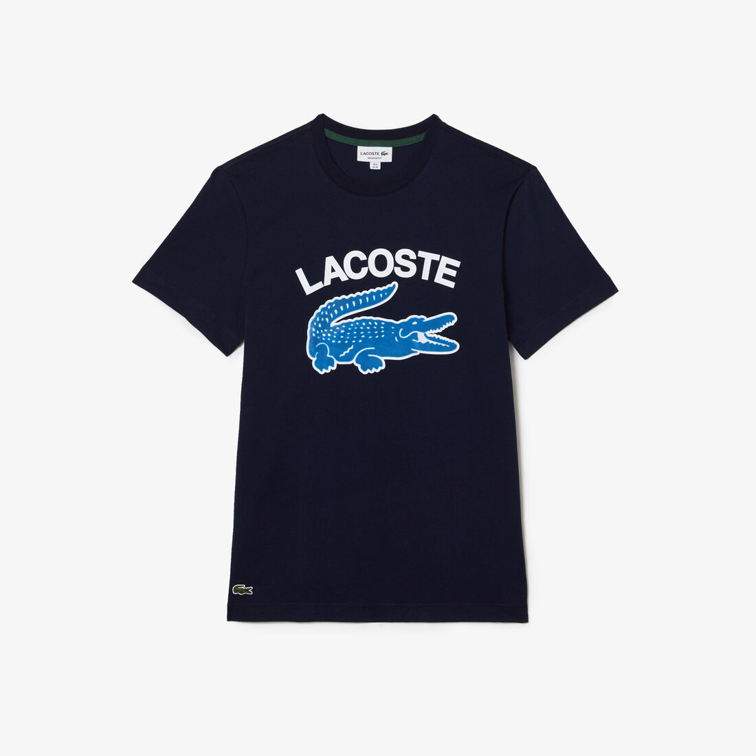Lacoste Regular Fit Xl Crocodile Print T-shirts Herren Navy Blau | BSUN-27945