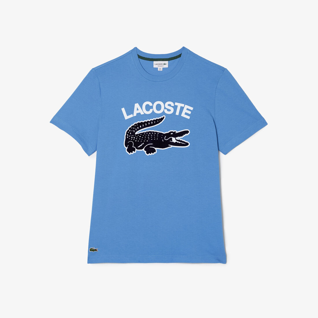 Lacoste Regular Fit Xl Crocodile Print T-shirts Herren Blau | RAOB-17683