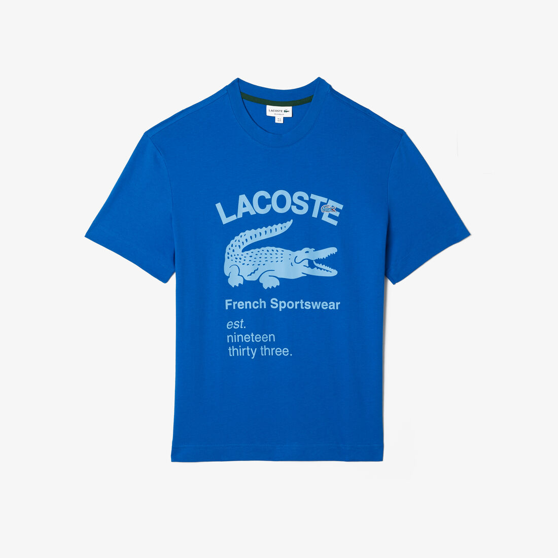 Lacoste Relaxed Fit Crocodile T-shirts Herren Blau | CVAZ-06281