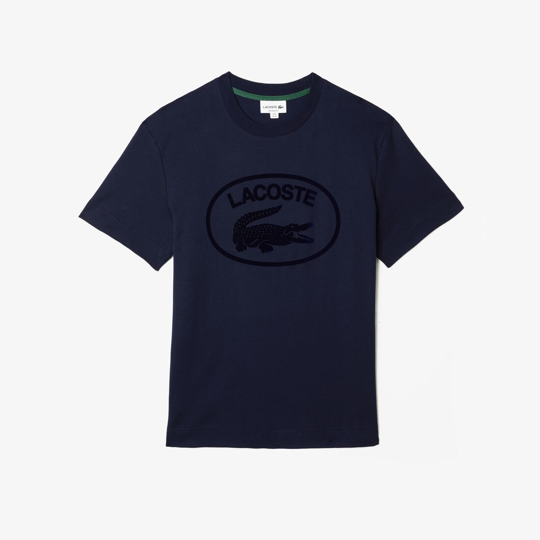 Lacoste Relaxed Fit Tone-on-tone Branded Baumwoll T-shirts Herren Navy Blau | VKFN-91680