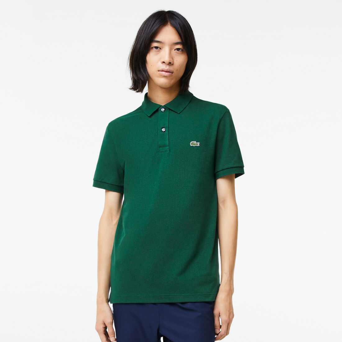 Lacoste Slim Fit In Petit Piqué Polo Shirts Herren Grün | EGOH-68752