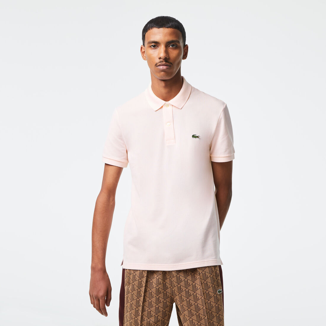 Lacoste Slim Fit In Petit Piqué Polo Shirts Herren Hellrosa | LOSZ-63750