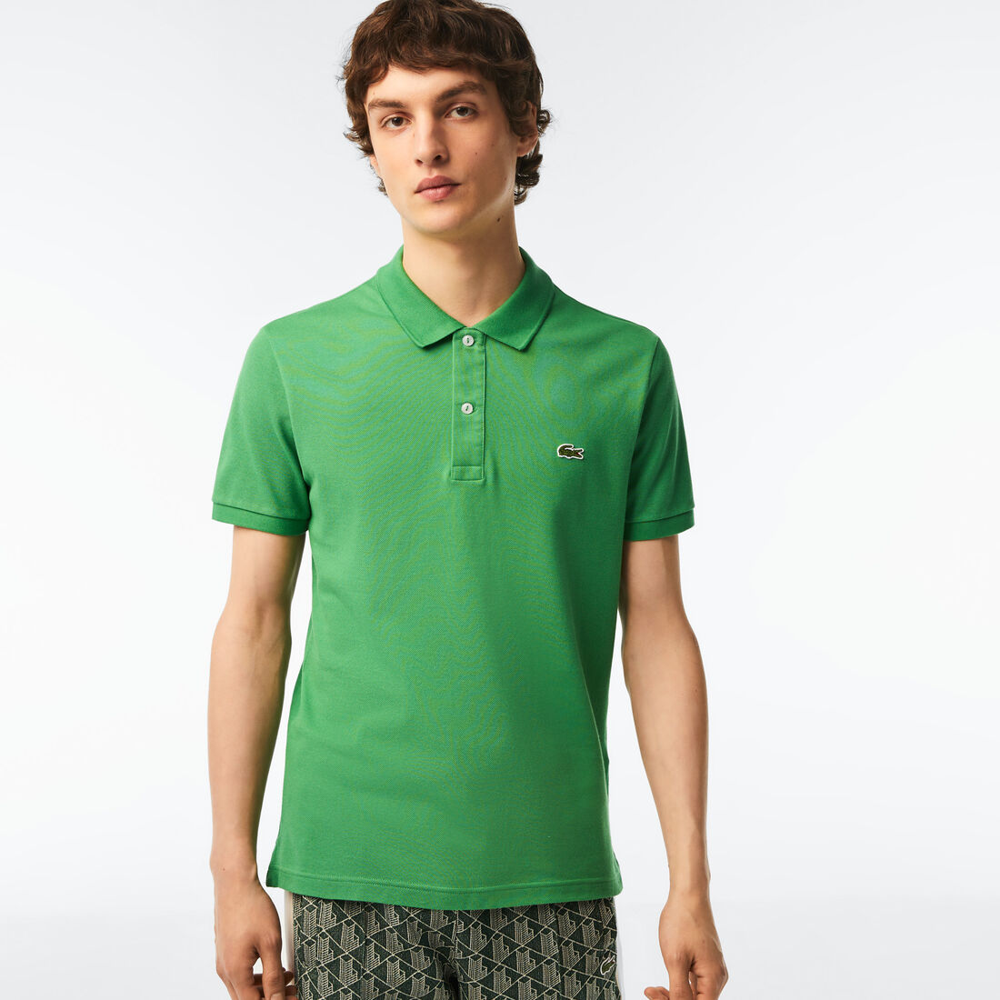 Lacoste Slim Fit In Petit Piqué Polo Shirts Herren Grün | UKST-72105