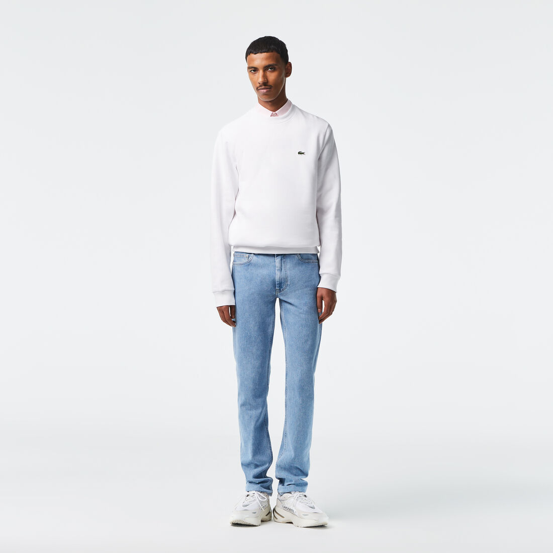 Lacoste Slim Fit Stretch Baumwoll Denim Jeans Herren Blau | QVLD-56428