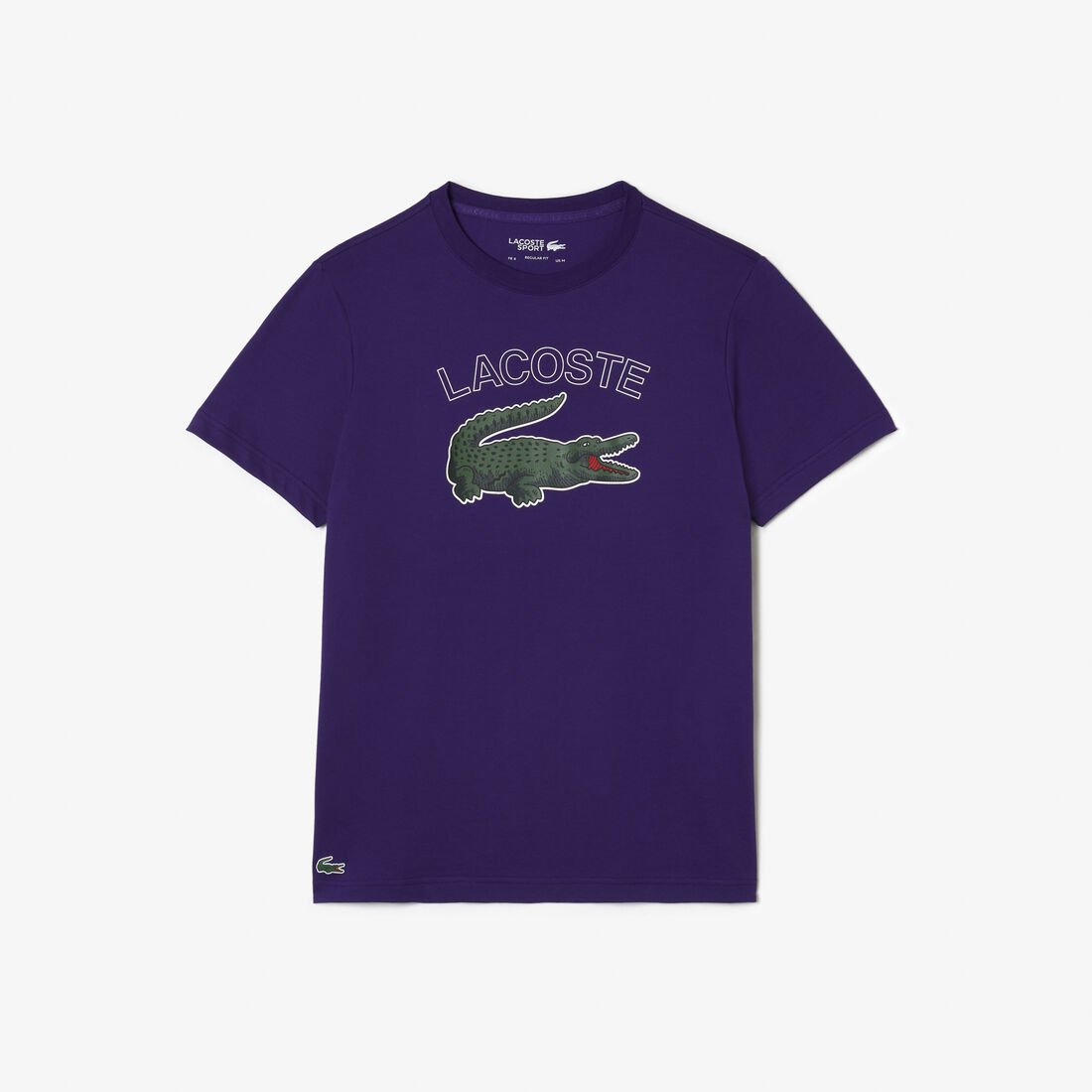 Lacoste Sport Crocodile Print Jersey T-shirts Herren Lila | ZQYD-78903