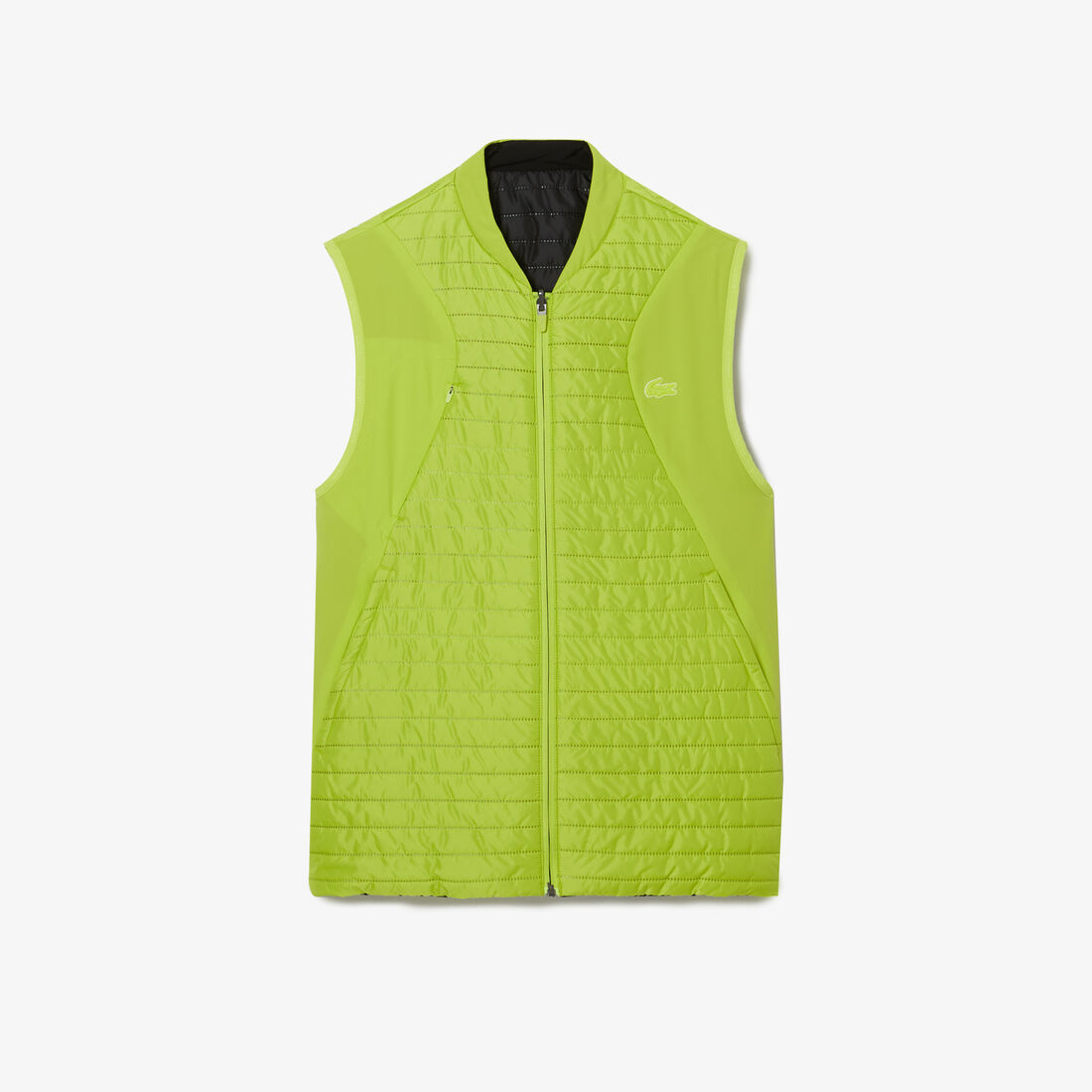 Lacoste Sport Gepolstert And Reversible Vest Jacke Herren Gelb Schwarz | YOKI-23869
