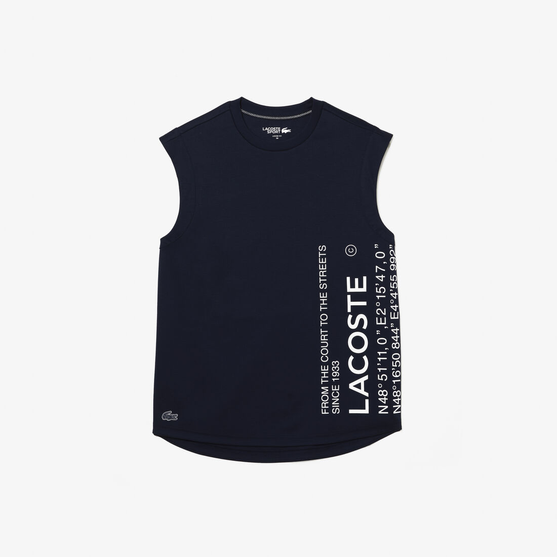 Lacoste Sport Loose Fit Branded Coordinate T-shirts Damen Navy Blau | KEDW-80942
