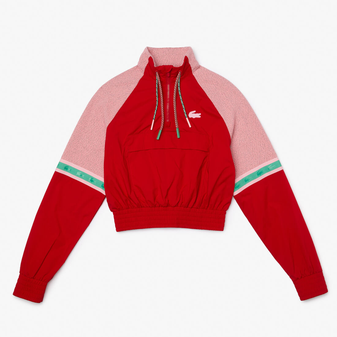 Lacoste Sport Loose Fit Cropped Colour-block Sweatshirts Damen Mehrfarbig | HBWX-82417