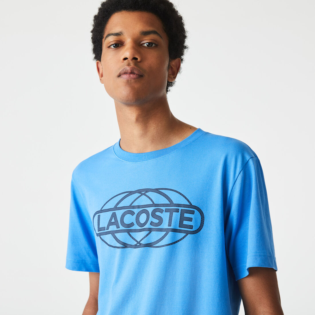 Lacoste Sport Organic Jersey T-shirts Herren Blau | FEDQ-31625