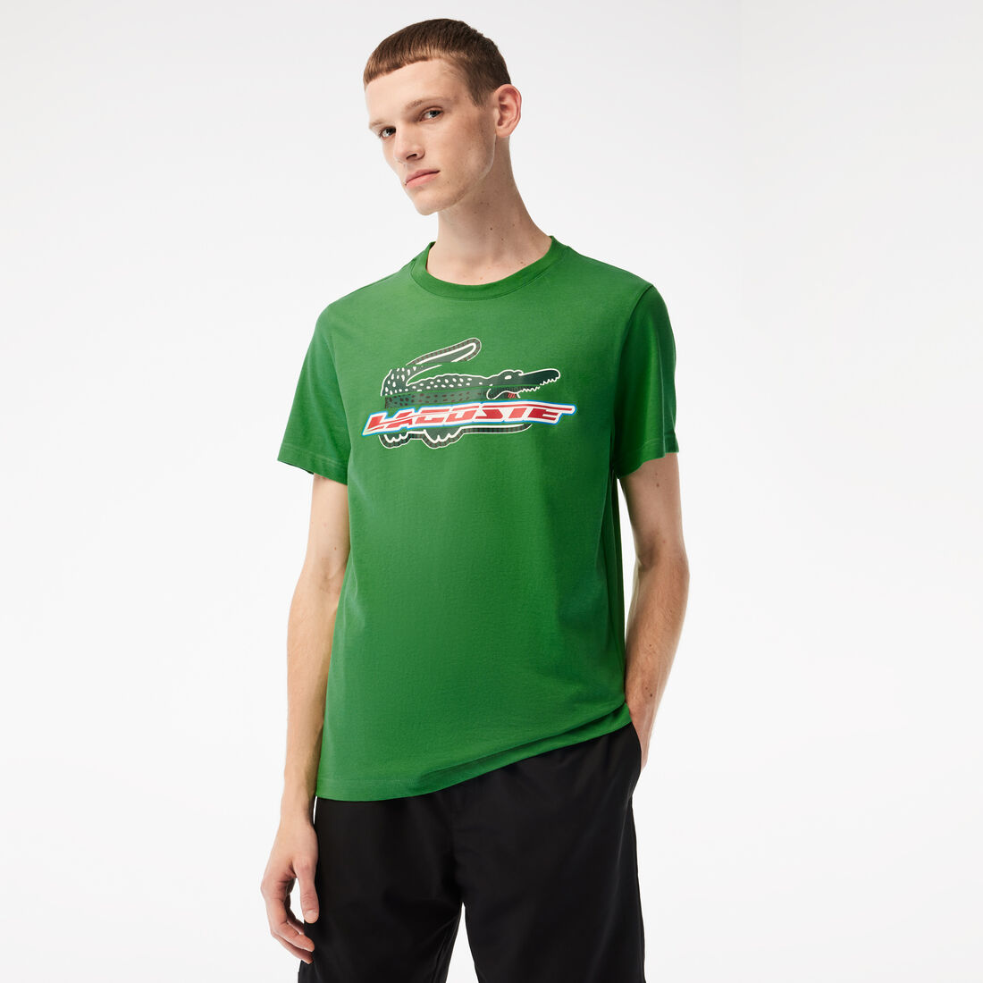 Lacoste Sport Regular Fit Organic Baumwoll T-shirts Herren Grün | YEIX-20937