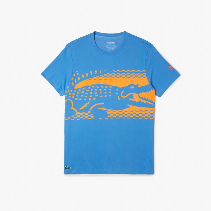 Lacoste Tennis X Novak Djokovic T-shirts Herren Blau | OXEQ-53049