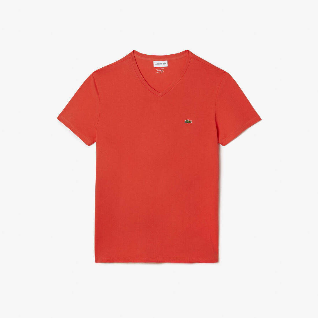 Lacoste V-neck Pima Baumwoll Jersey T-shirts Herren Orange | PHEX-10675