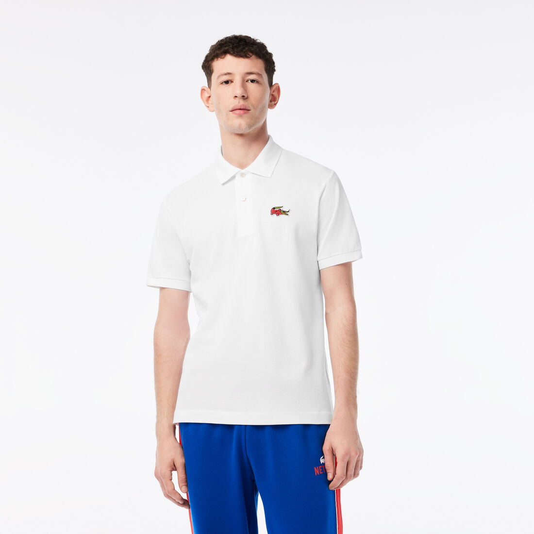 Lacoste X Netflix Organic Baumwoll Polo Shirts Herren Weiß | AKSH-63720