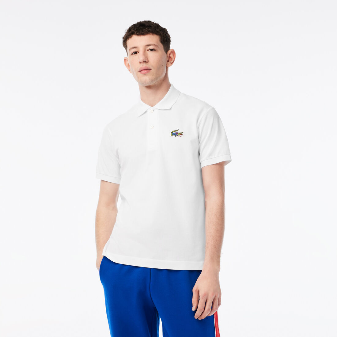 Lacoste X Netflix Organic Baumwoll Polo Shirts Herren Weiß | LBFE-01534