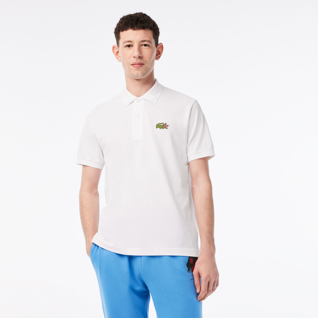 Lacoste X Netflix Organic Baumwoll Polo Shirts Herren Weiß | ZYNB-85634