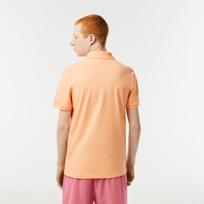 Lacoste Branded Stretch Mini Piqué Polo Shirts Herren Hellorange | QNTI-94521