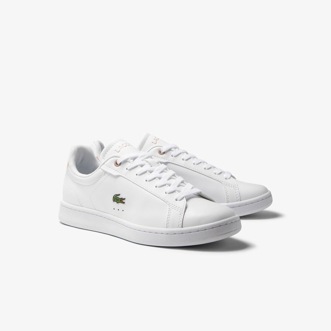 Lacoste Carnaby Pro Bl Tonal Leder Sneakers Damen Weiß | JVQR-70432