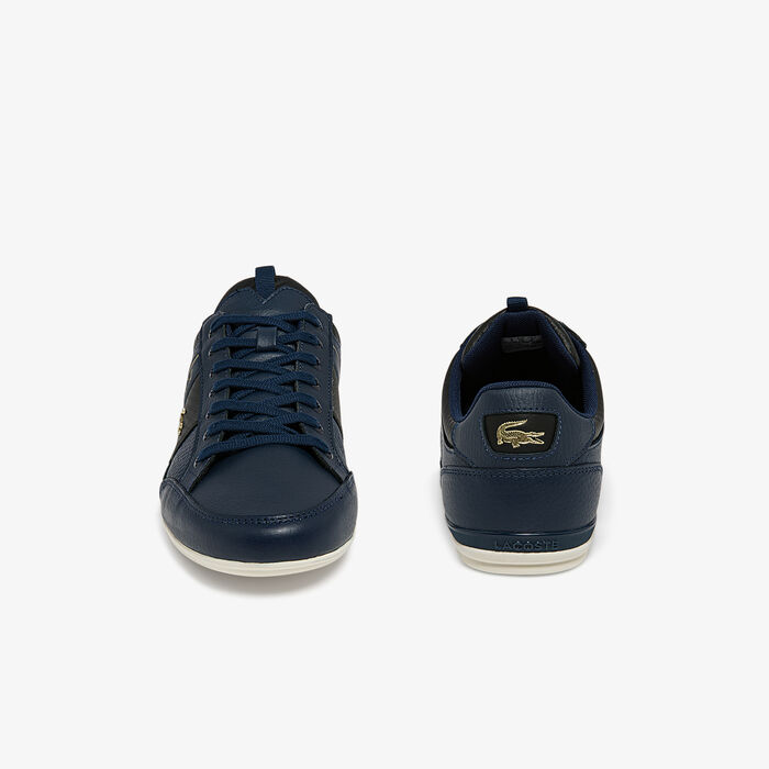 Lacoste Chaymon Leder And Carbon Fibre Sneakers Herren Navy | LFJR-84570