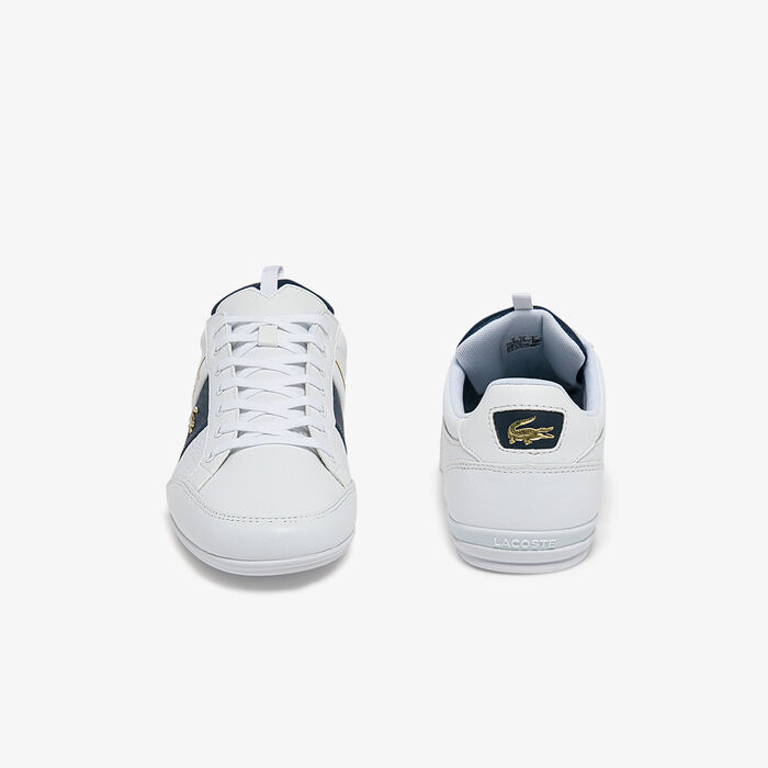 Lacoste Chaymon Leder And Carbon Fibre Sneakers Herren Weiß | SJHI-53621
