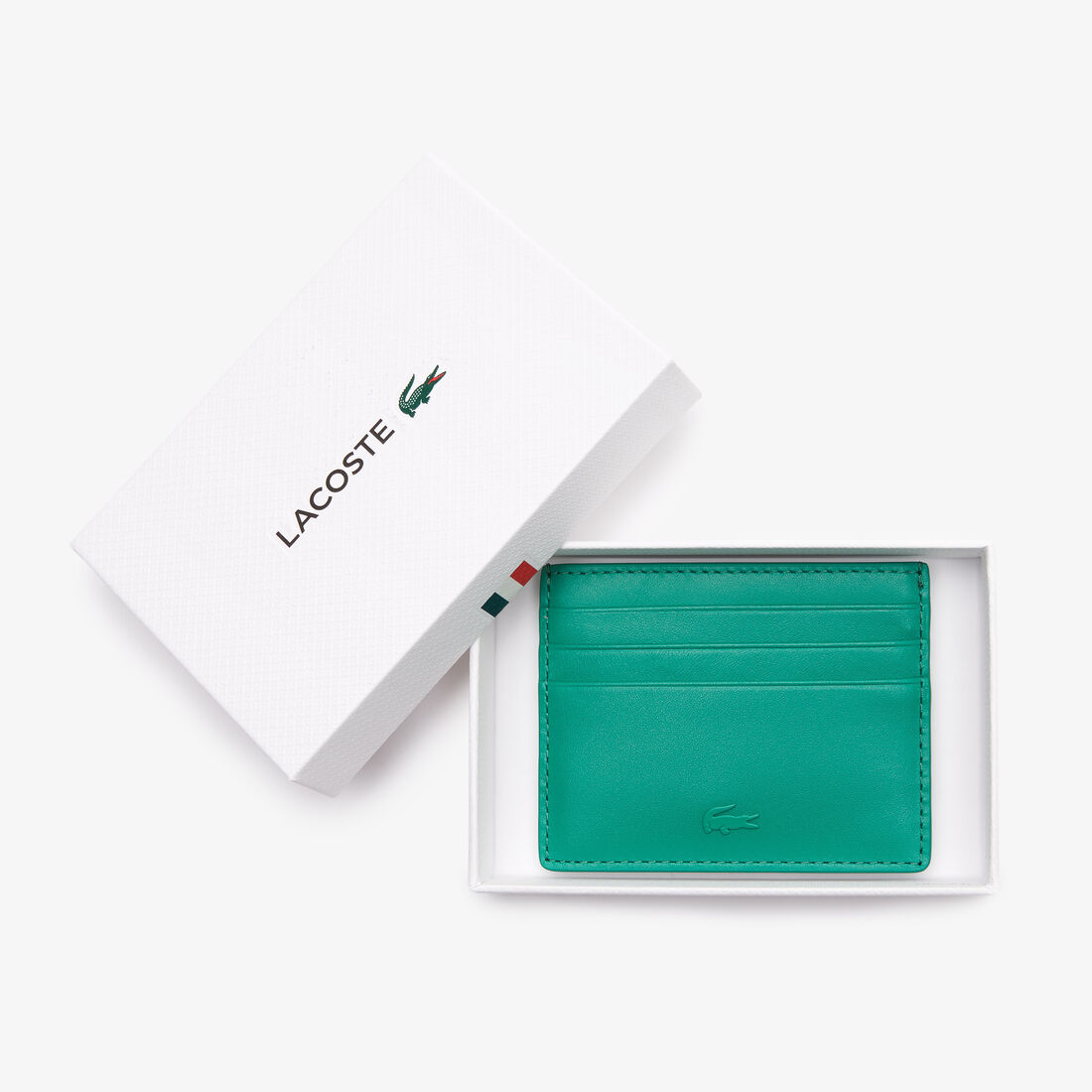 Lacoste Fitzgerald Colour-block Leder Card Holder Geldbörse Herren Mehrfarbig | ZVJF-51928