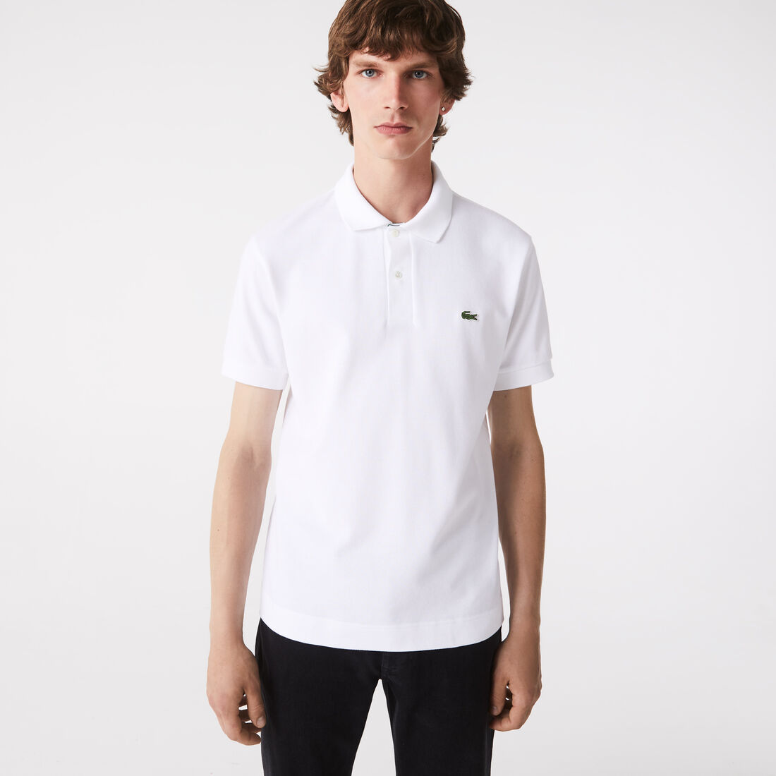 Lacoste Klassische Fit L.12.21 Organic Baumwoll Piqué Polo Shirts Herren Weiß | EVDS-95304