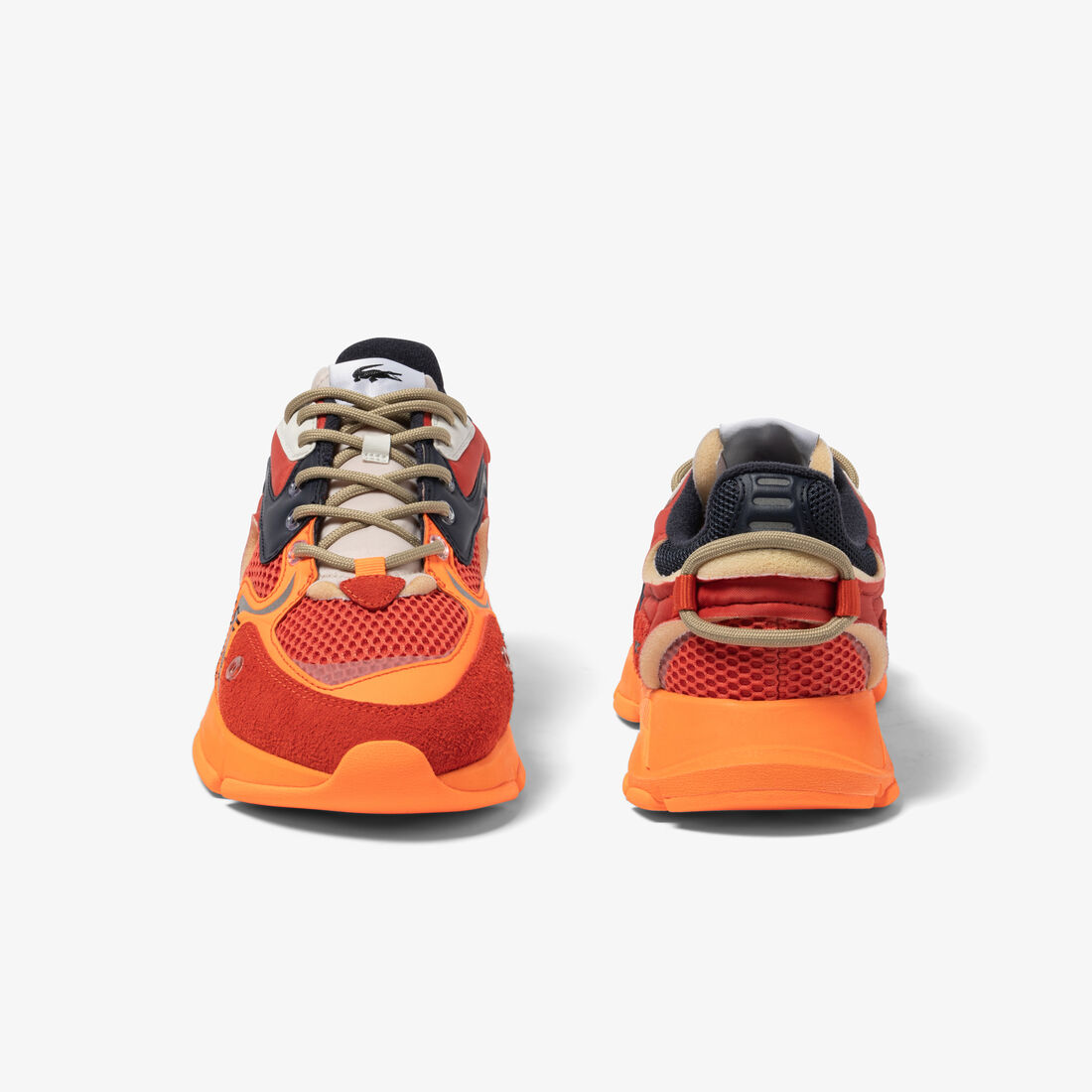 Lacoste L003 Neo Textil Sneakers Herren Rot Orange | MUOY-45237