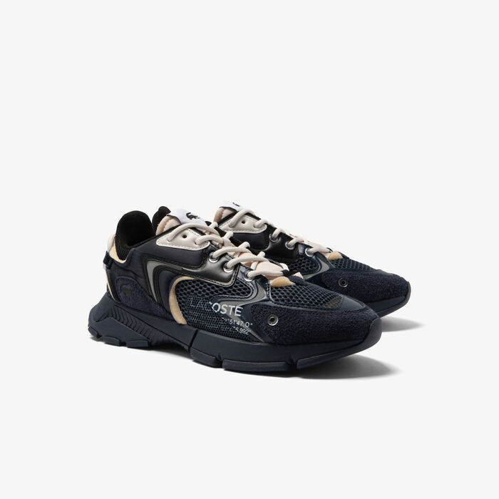 Lacoste L003 Neo Textil Sneakers Herren Schwarz Navy | RSEW-07526