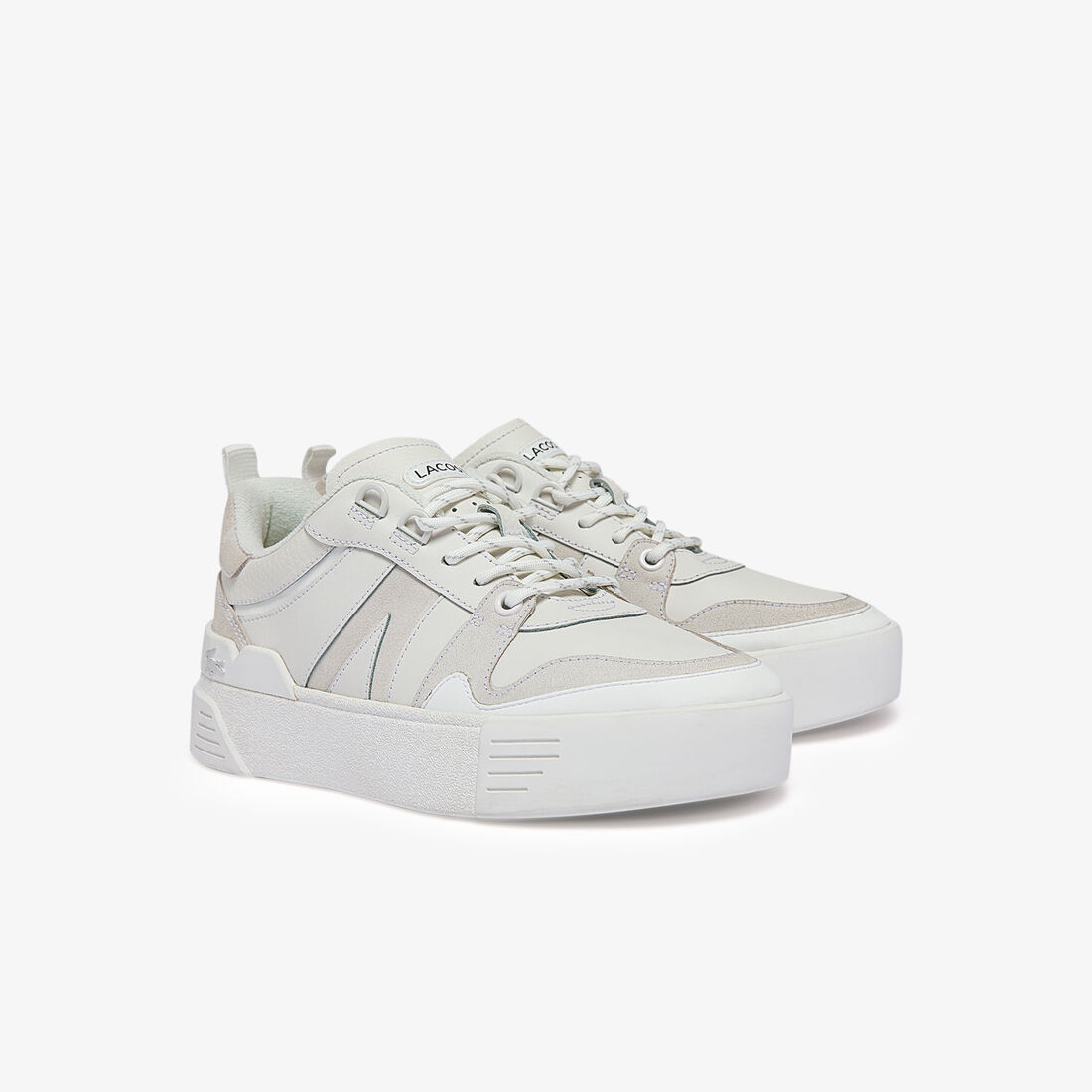 Lacoste L2 Leder Sneakers Damen Weiß | FLAP-78345