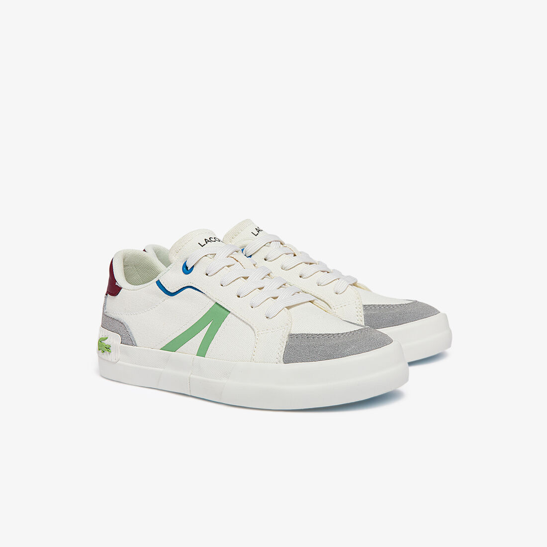 Lacoste L4 Canvas Sneakers Damen Weiß Hellgrün | LEFX-65127