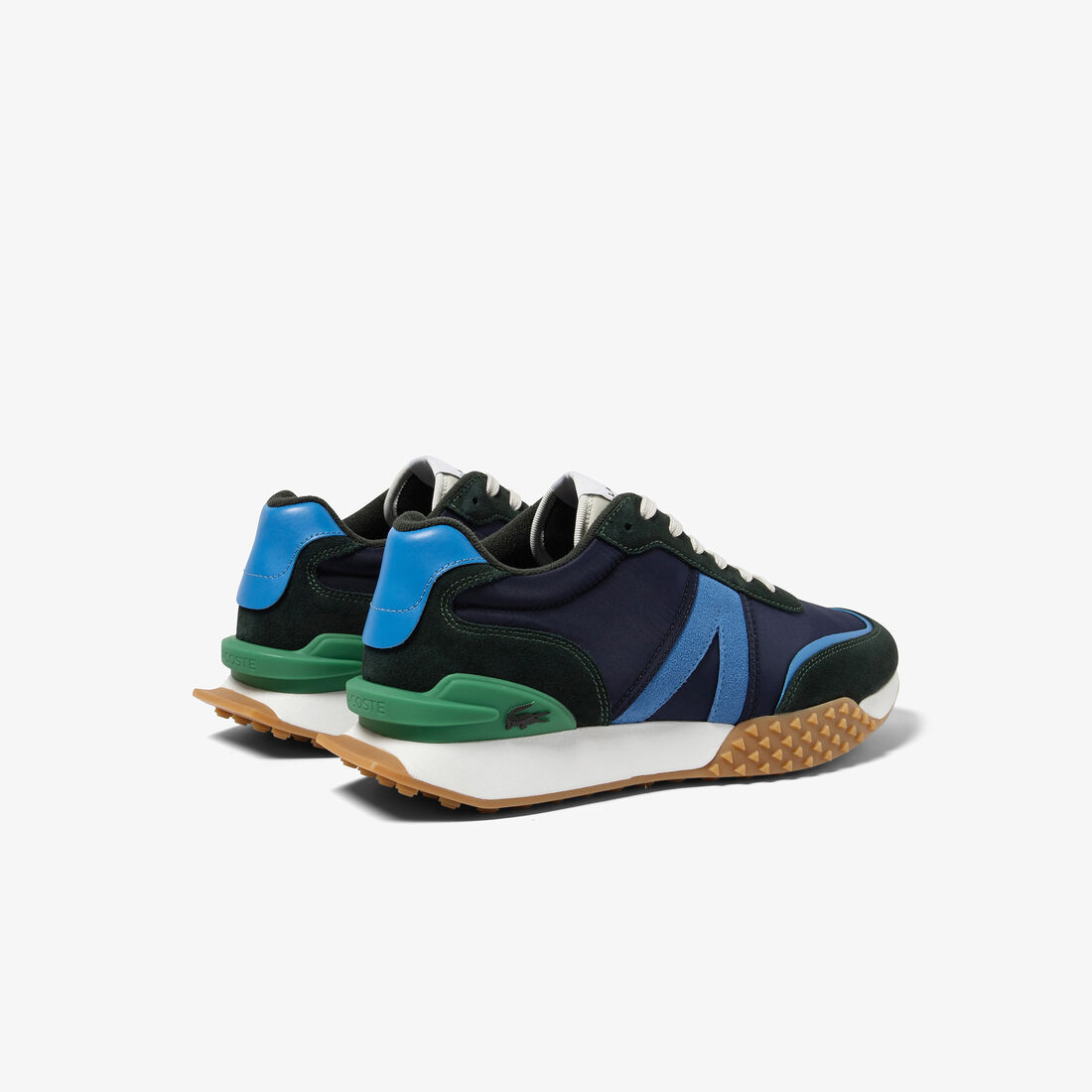 Lacoste L-spin Deluxe Leder Sneakers Herren Navy Blau | QLOC-20685