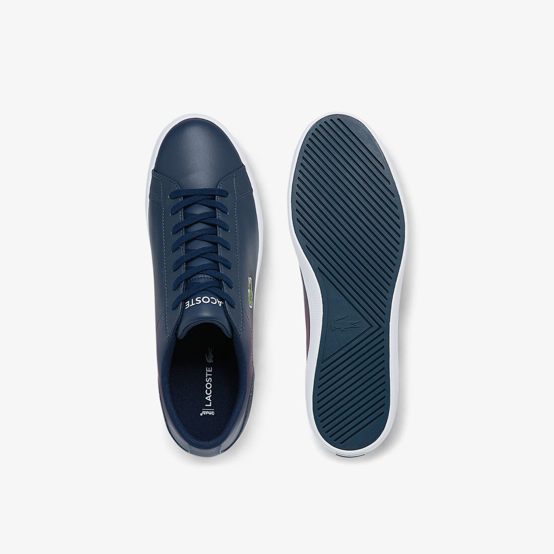 Lacoste Lerond Leder And Synthetik Sneakers Herren Blau | UWYI-80921