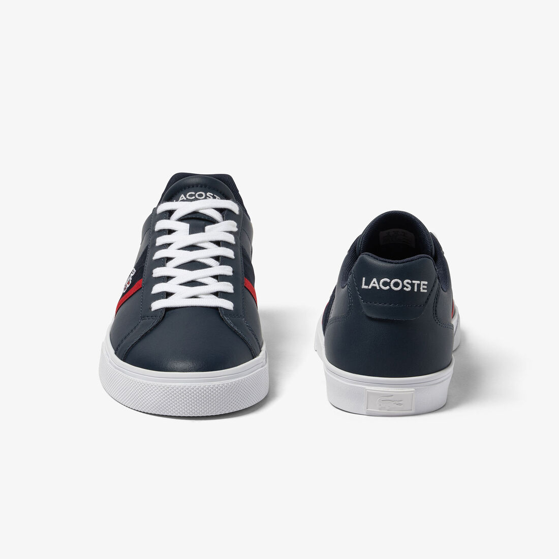 Lacoste Lerond Pro Leder Tricolour Sneakers Herren Navy Weiß | LDXP-85019