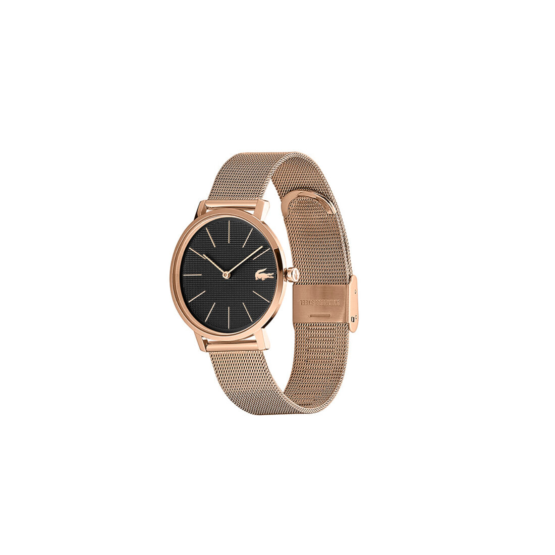 Lacoste Moon Womens Black Dial Watch Uhren Damen Gold | JTCB-31876