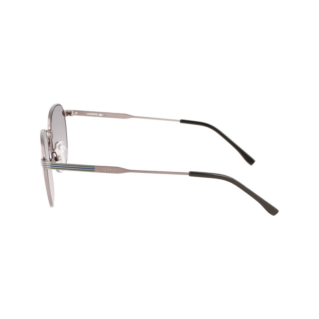 Lacoste Oval Metal Metal Line Sonnenbrille Herren Dunkelgrau | EAUS-49173